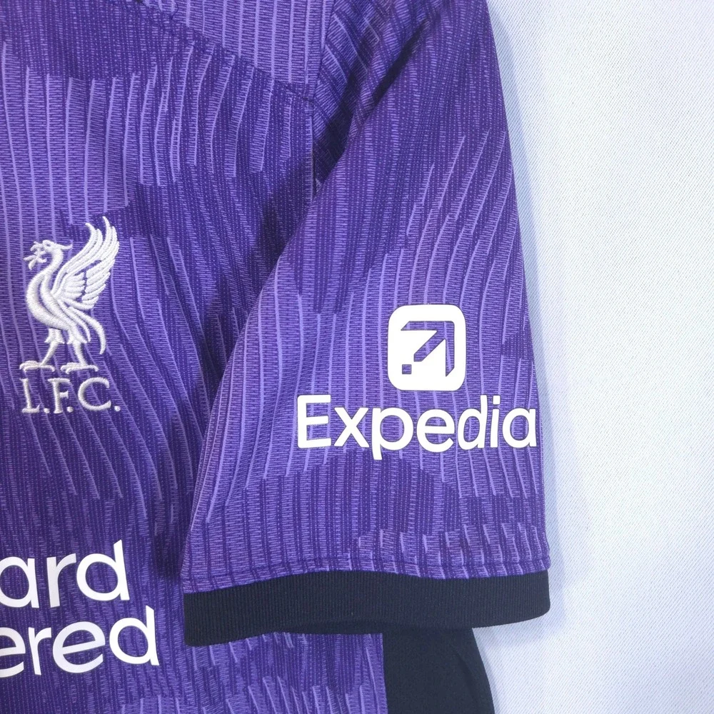 Nike Liverpool FC 23-24 Soccer Jersey Youth XL Third Kit Purple Dri-FIT
